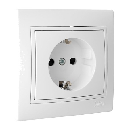 unterputz-schuko-steckdose mit kinderschutz und rahmen europa-erp60u 16 a 250 v