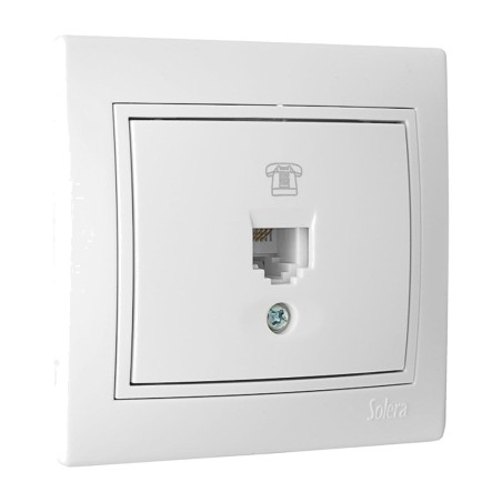 prise téléphonique à encastrer avec cadre rj11-europa erp84u