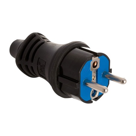 gumová zástrčka schuko se sklopnou svorkou kabelu 5706c ip44 16 a 250 v 4,8 mm