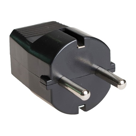 fiche schuko avec raccordement par vis 6428n 16 a 250 v 4,8 mm