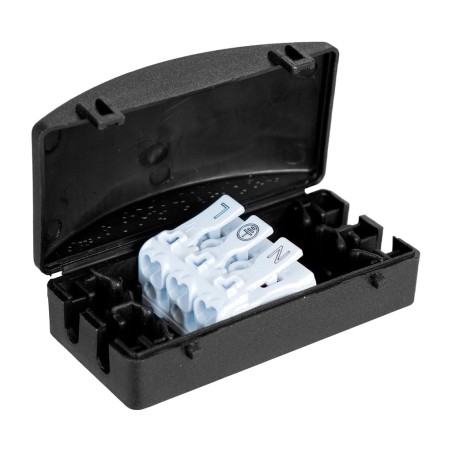 boîtier de connexion pour éclairage avec borne 3 pôles black-series bk-l3p ip20