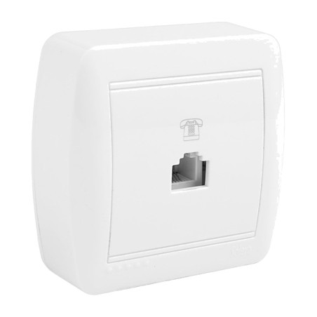 surface-mounted telephone socket mural-rj11
