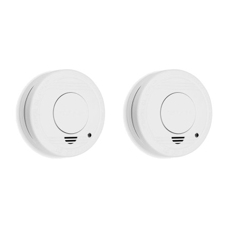 optical smoke detector with battery 85 db 2 uds
