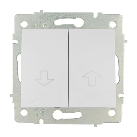 pulsador de persiana de empotrar con embornamiento rápido europa-erp20qc 10 ax 250 v