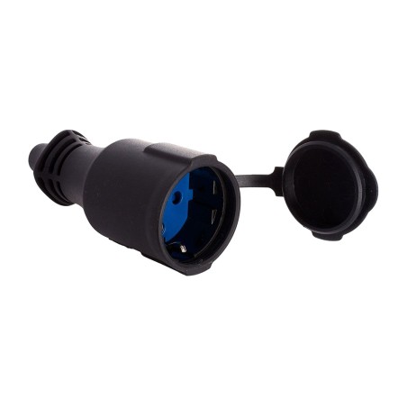 gumi schuko felületre szerelhető aljzat fedéllel 5707c ip44 16 a 250 v 4,8 mm