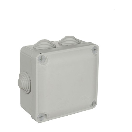 kwadratowa puszka hermetyczna ze śrubami i stożkami y715 ip55 100x100x55mm