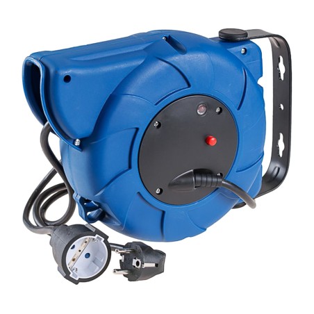 enrollacables automático de pared con una toma schuko-16m 3g1,5 mm2 3500 w 71251a 4,8 mm