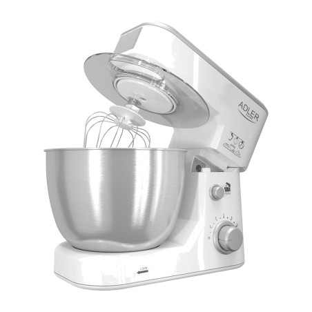 batteur-mélangeur planétaire avec bol en acier inoxydable ad4216 1000 w 4 l