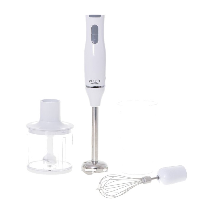 ADLER Hand blender with chopper, beaker and whisk