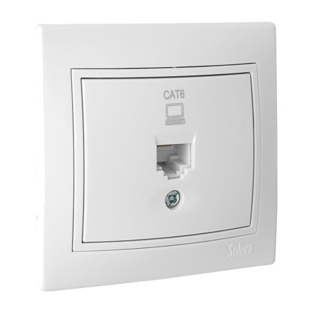 unterputz-datendose mit rahmen rj45 cat 6-europa erp88u