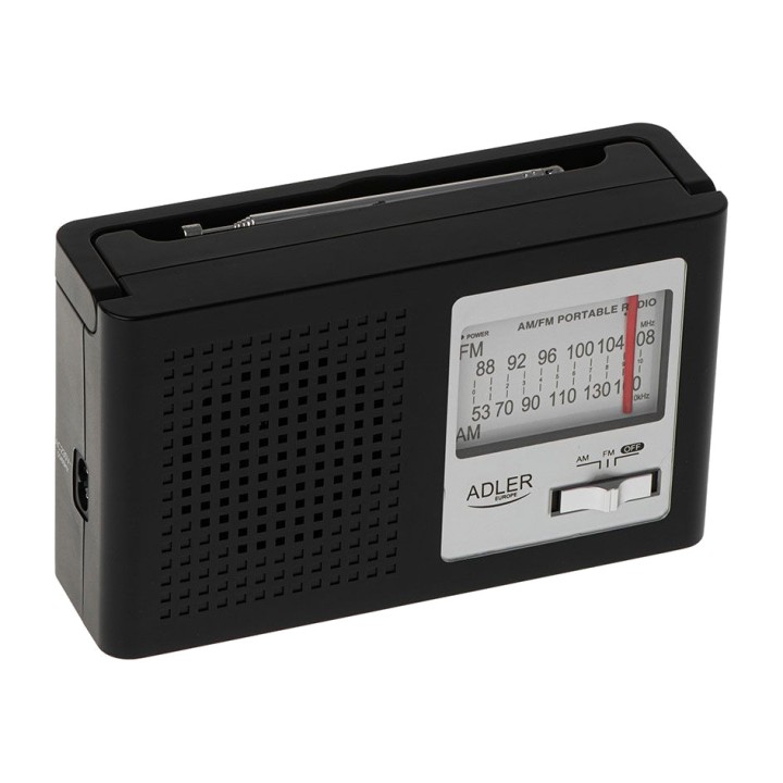ADLER Portable mains- and battery-powered radio with