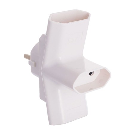 trippel kontakt med schuko-ingång och europlug-utgångar med luckor 15097 16 a 250 v 3680 w 4 mm