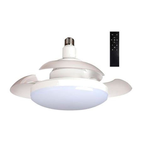 led-deckenventilator mit einziehbaren flügeln venty e27 18 w 1900 lm 40 cm