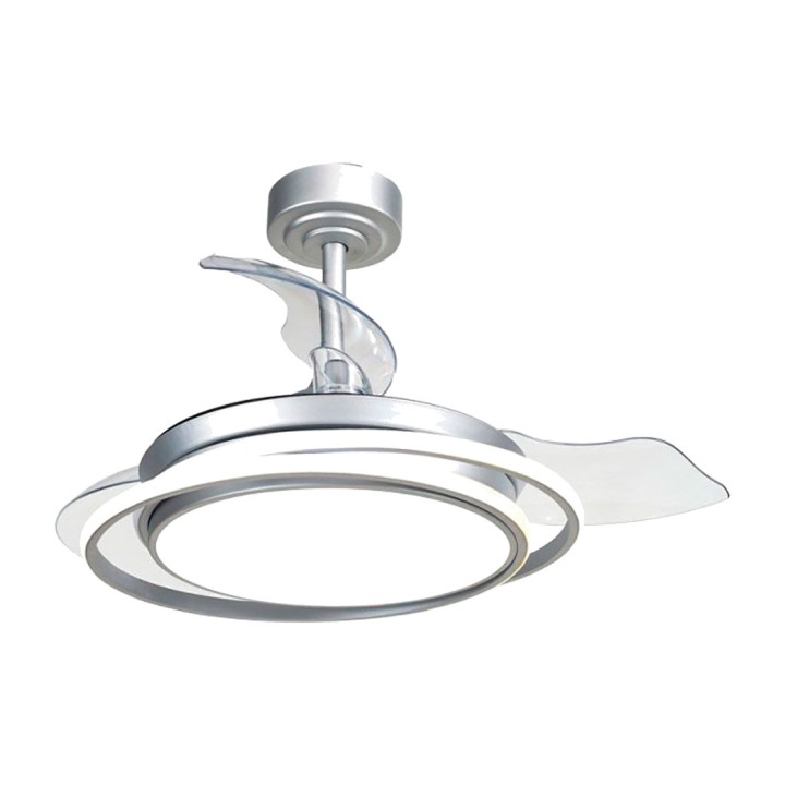 CRISTALRECORD LED-Deckenventilator mit einziehbaren Flügeln