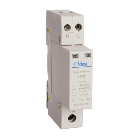 transient overvoltage protector for din rail lst2 1p+n 275 v