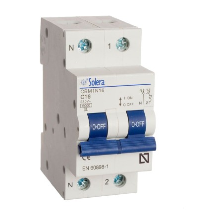 leitungsschutzschalter für din-schiene 1p+n 240-415v