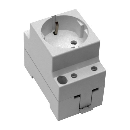 base de enchufe schuko modular para carril din 16 a 250 v