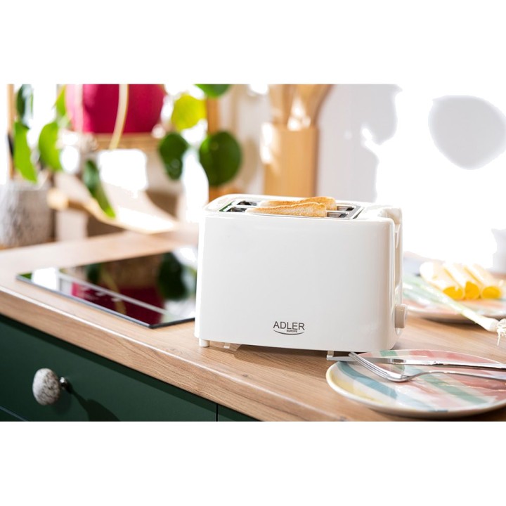 ADLER 2-Schlitz-Toaster mit Brötchenaufsatz AD3223 900 W
