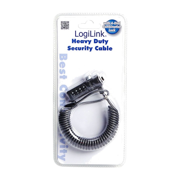 LOGILINK Zabezpečovací kabel pro notebook se 4místným kódem