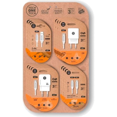 espositore per caricabatterie usb con base e sistema antifurto eko-mini 16 uds