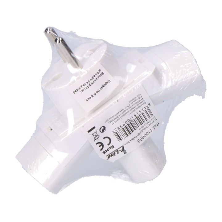 F-LINE Trojitá adaptérová zástrčka 4,8 MM (5UD) 40207