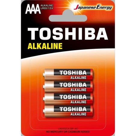 pack de 4 pilas alcalinas lr03gca-aaa 1,5 v