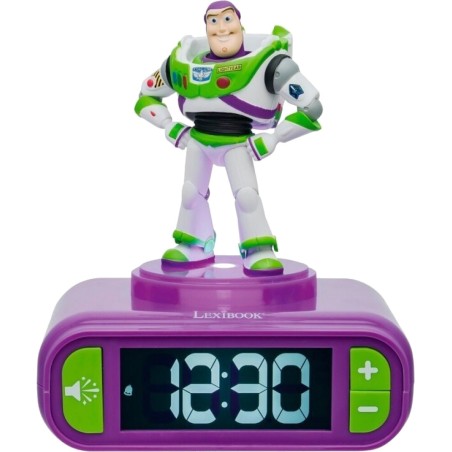 reloj despertador digital con luz nocturna y sonidos toy story buzz lightyear