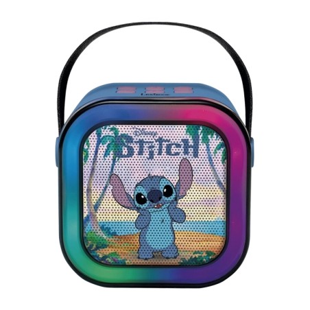 altavoz karaoke portátil con micrófono disney stitch
