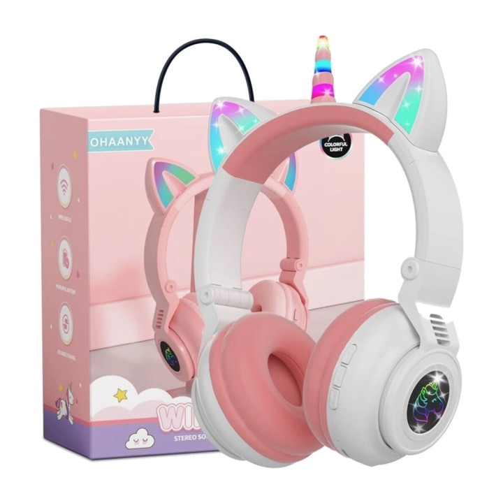 Auriculares con luces de colores y conexión inalámbrica UNICORN STN27-BLUETOOTH 5.0 172950VAR