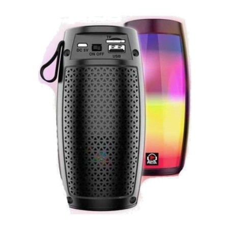 altavoz bluetooth con usb y luces rgb 5 w