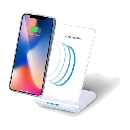 caricabatterie wireless con supporto verticale per cellulare 10 w