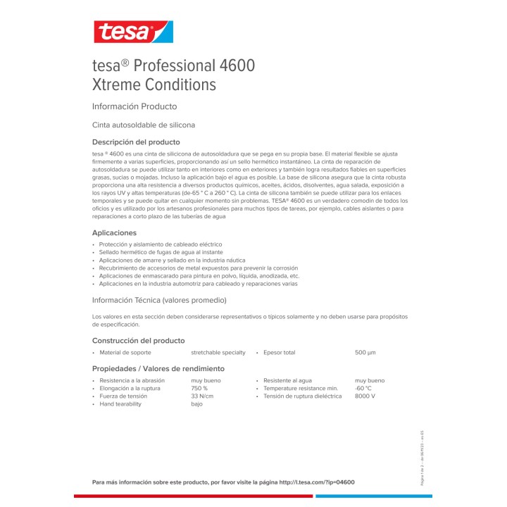 TESA Nastro isolante in silicone autoagglomerante XTREME
