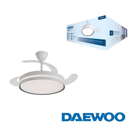 ceiling fan with led light and retractable blades 106 cm v2