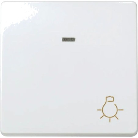 pulsador luminoso de tecla ancha con símbolo de luz serie-27 10 a 250 v