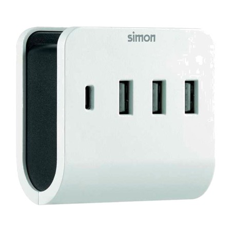nabíjačka so 4 zásuvkami a držiakom na smartfón usb-a/c 4,8 a