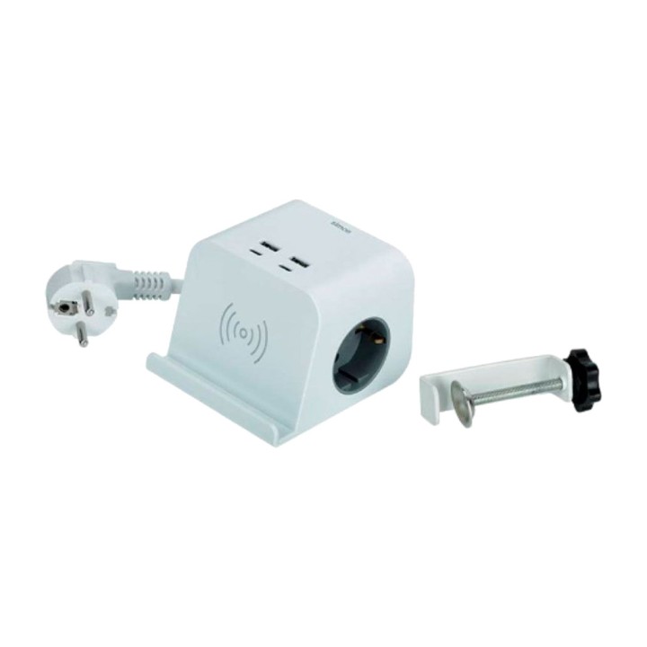 SIMON Mehrfachsteckdose mit 2 Steckdosen, 4 USB-Anschlüssen