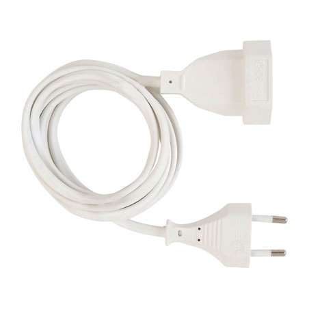 prolunga elettrica a 1 presa senza messa a terra h05vv-f 2x1 mm2 10 a 250 v 2 m