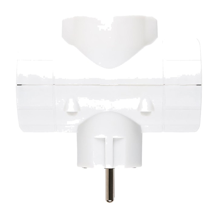 SIMON Dreifach-Schuko-Adapter mit seitlichen Ausgängen 2P+T