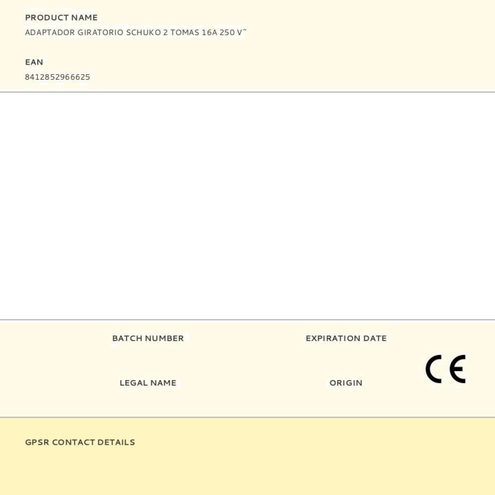 SIMON Drejelig schuko-adapter med 2 stikkontakter 16 A 250 V