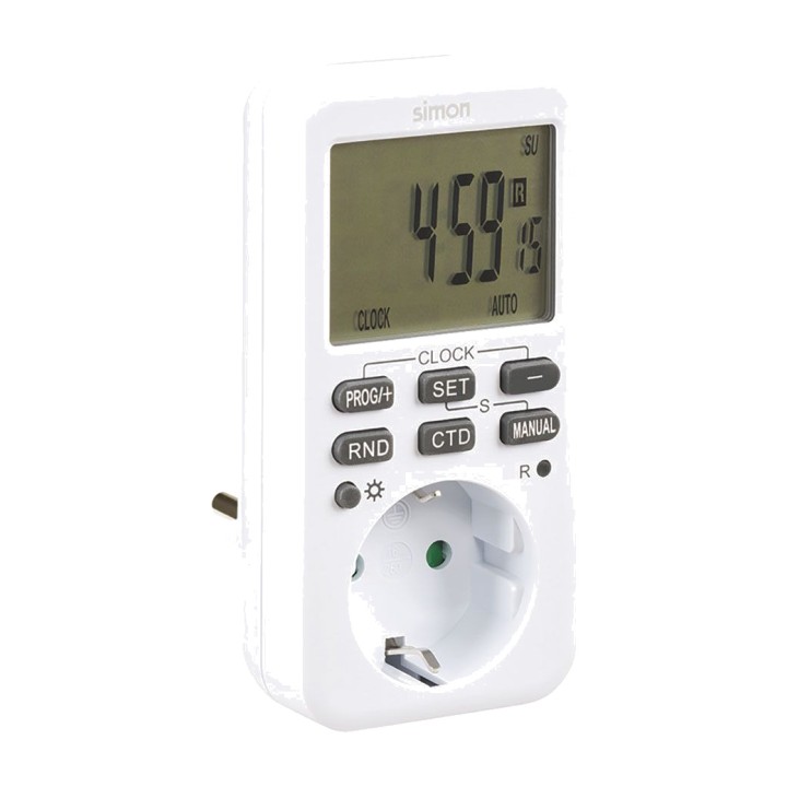 SIMON Programmateur numérique hebdomadaire 3600 W 16 A 03025