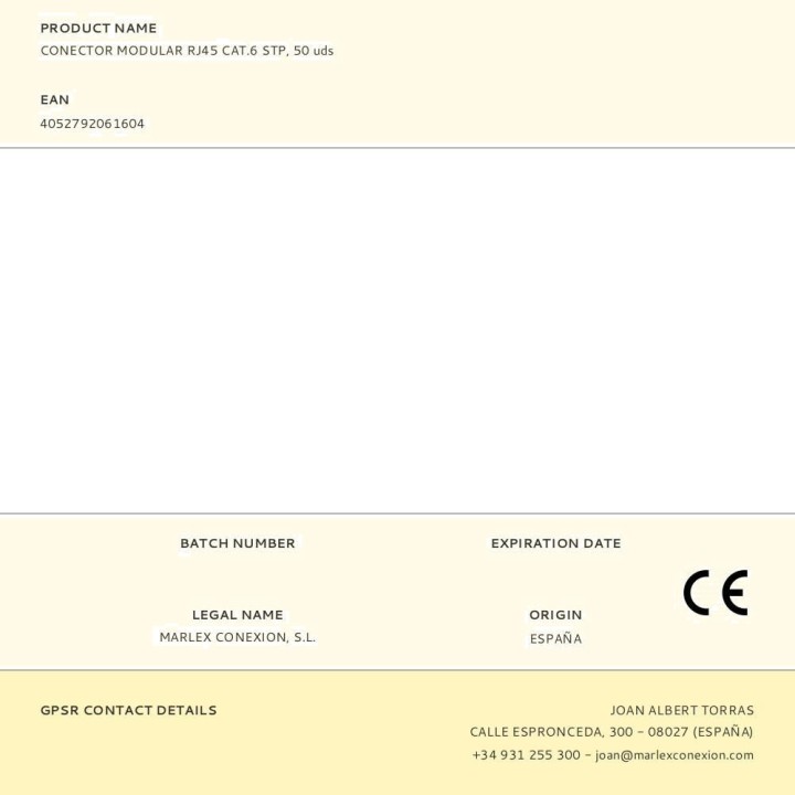 LOGILINK Connettore maschio schermato per cavo di rete RJ45