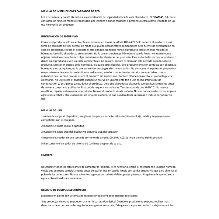 TECH ONE Schnellladegerät für die Steckdose mit USB-C-Kabel