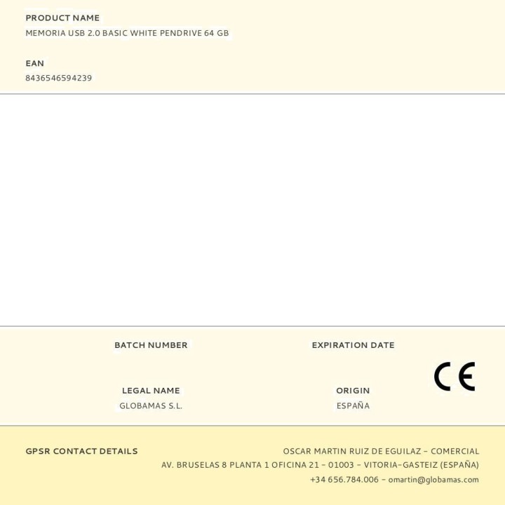 TECH ONE Memorie USB BASIC 2.0 64 GB (2UD) 50060VAR