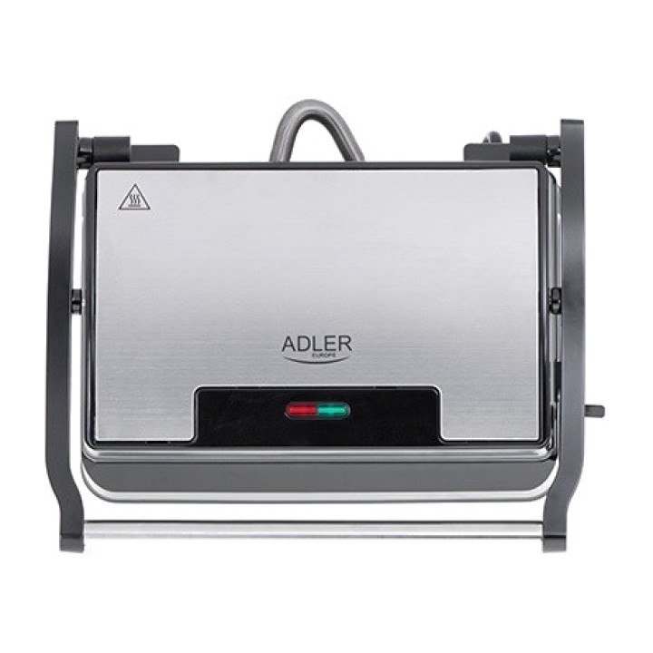 ADLER Gril électrique avec plaques à inclinaison réglable