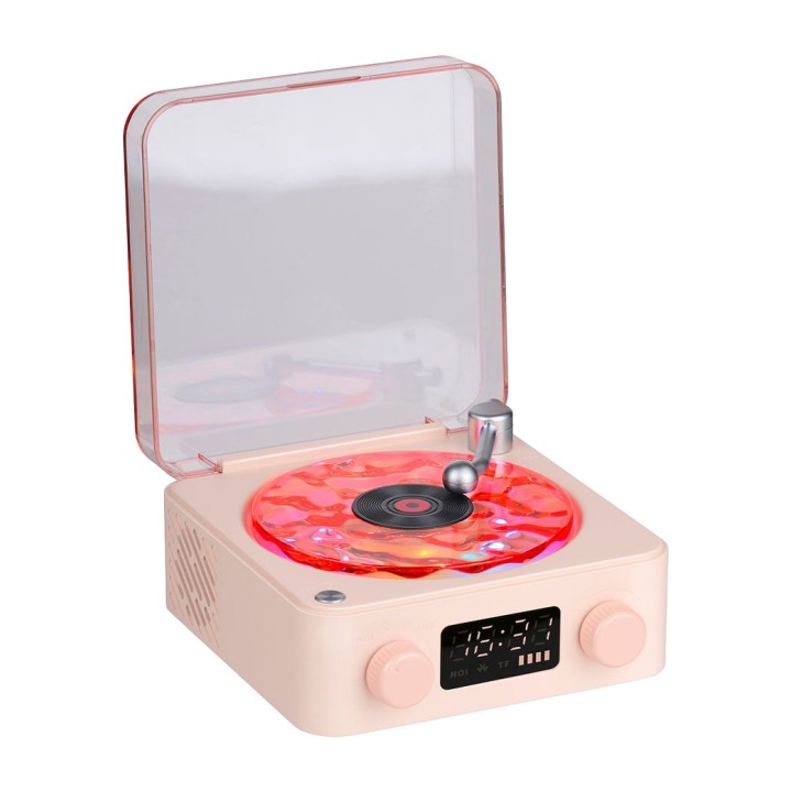 Głośnik bluetooth w stylu gramofonu z podświetleniem RGB,