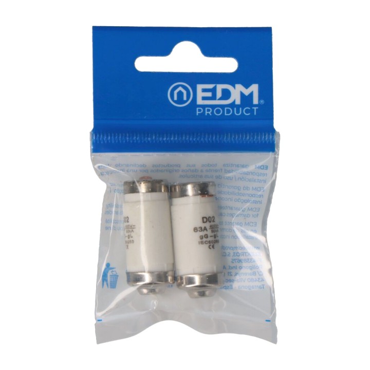 EDM Fusibile a vite in ceramica NEOZED-D02 63 A 400 V 2 UDS