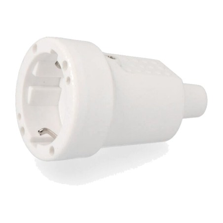 socle mobile en caoutchouc avec prise de terre latérale 10/16 a 250 v ip44 4,8 mm