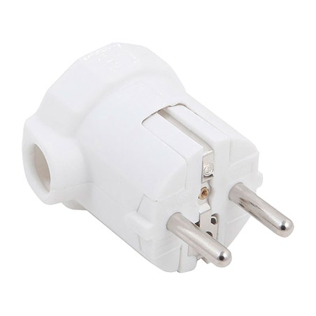 φις schuko με πλευρική έξοδο 2p+t 16 a 250 v