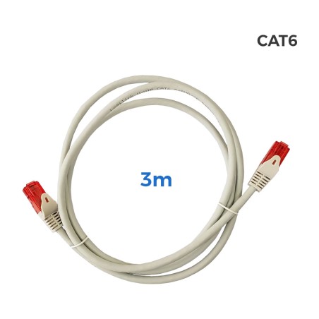 copper network patch cable with connectors utp cat.6 rj45 lszh