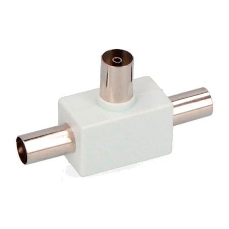 derivador de tv de 1 base y 2 clavijas 9,5 mm